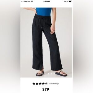 Athleta Wide Leg Linen Pants